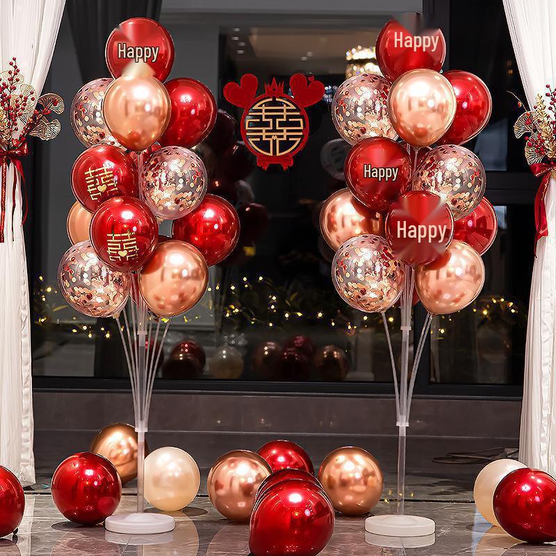 Romantic Wedding Floating Balloons Set: Bedroom & Table Decoration