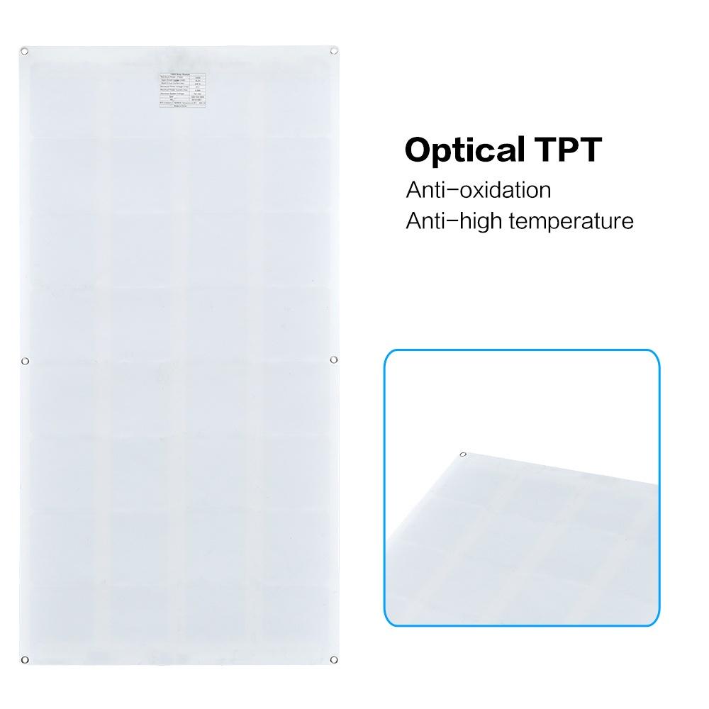 300W semi-flexible solar panel is suitable for outdoor power generation system parking shed electric car