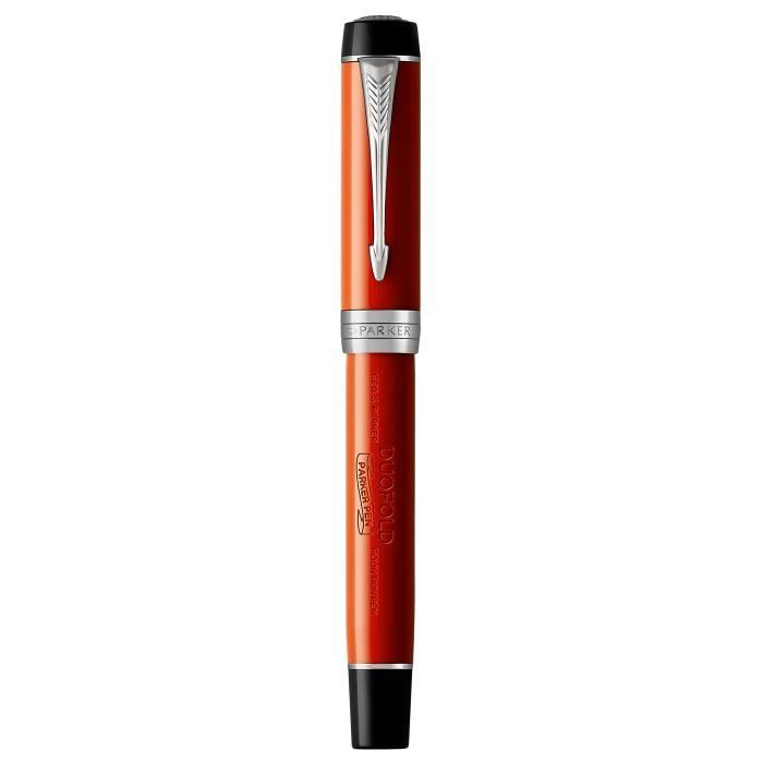 Stylo Plume - PARKER - Duofold Centennial - Big Red Vintage - Plume Moyenne 18K - Attributs Palladium