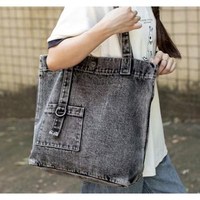 Fashion and Casual Denim Bag New Shoulder Bag Simple and Environmentally Friendly Denim Oblique Span Bag Shopping Bag