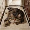 3D Cat Vision Silicoflora Floor Mat, Home Bathroom Floor Mat, Quick-Drying Water Absorbing Foot Mat, Easy-to-Clean Bath Mat