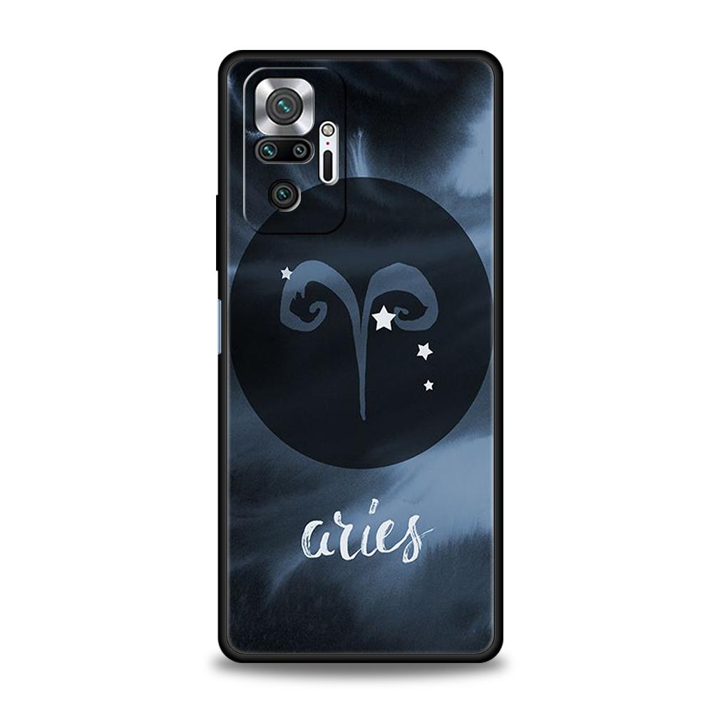 Constellation Virgo Aries Phone Case Cover for Redmi 14C 10C Note 14 13 12 10 11 Pro Plus 7 8T K40 K50 Gaming Pro Plus 5G Shell