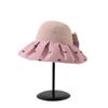 Topless Empty Top Sun Hat Bowknot Foldable Visor Cap Simple Female Shell Hat  Holiday