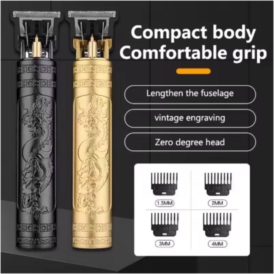 Beard trimmer set, USB rechargeable cordless electric hair clipper set, sharp blades, with 4 indicator combs.