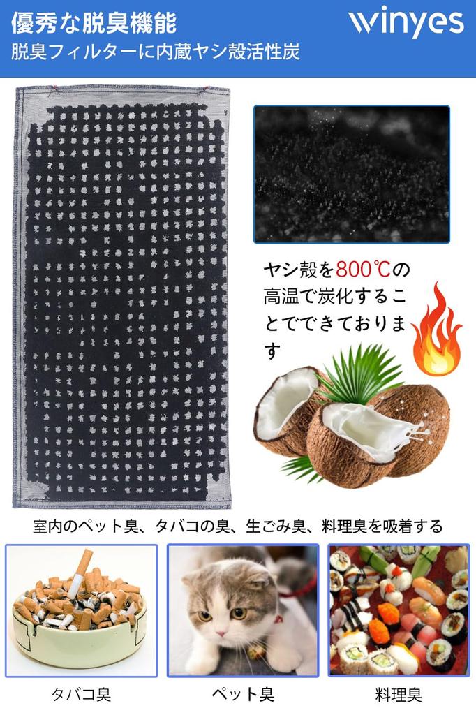 WINYES Replacement Filters for Dust Collection Filter and Deodorizing and Air Purifiers F-ZXCP50 F-ZXGD50 Filter, F-PXE50, F-PXD50, F-PXG50, F-VXD50