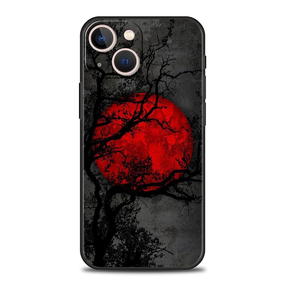 Funny Sun Moon Angel Eyes Luxury Phone Case For iPhone 11 14 15 Pro MAX 12 13 Mini 7 8 Plus X XR XS SE Shockproof Cover Funda