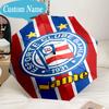 Custom Name Umbrella Bahia FC Crest Design Umbrella 8-Frame for Travel, Camping, Casual Lightweight Portable, Essential for Family Gifts