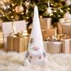 Reusable Fabric Winter Figurine Christmas Knit Gnome Plush, Nordic Forest Elf Faceless Doll Retro Style Holiday Mantel Accessories for Shelf,