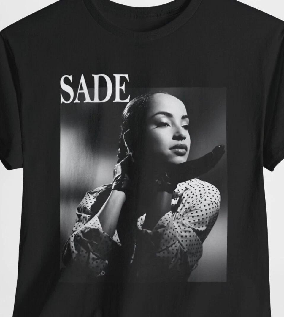 

Sade Adu Shirt Classic Vintage Retro Jazz Music Lover Fan T-Shirt Y2K Cotton Tee M