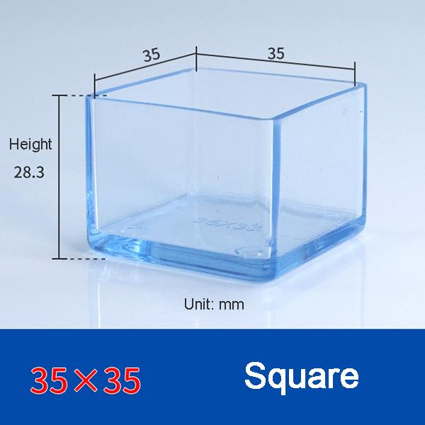 Transparent Thickened Table Foot Mat, Protective Cover, Non-slip, Wear-resistant, Furniture, Chair Noise, 4 Pcs Set Foot Cover