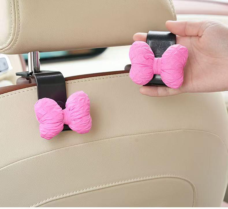 Universal Cute Flower Car Seat Back Hook - No Installation, Strong Load Bearing, Multifunctional Storage