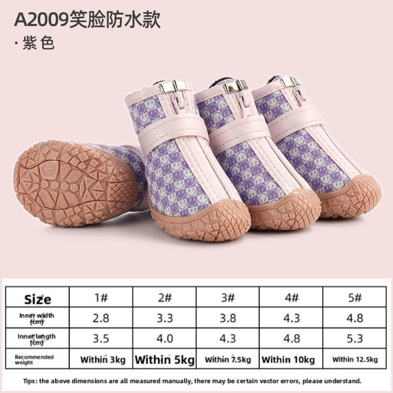 

New Dog Shoes Pet Shoes Teddy Poodle Small Dog Puppy Shoes Waterproof Breathable Abrasion Resistant Summer Winter Within5 yards12.5 kg