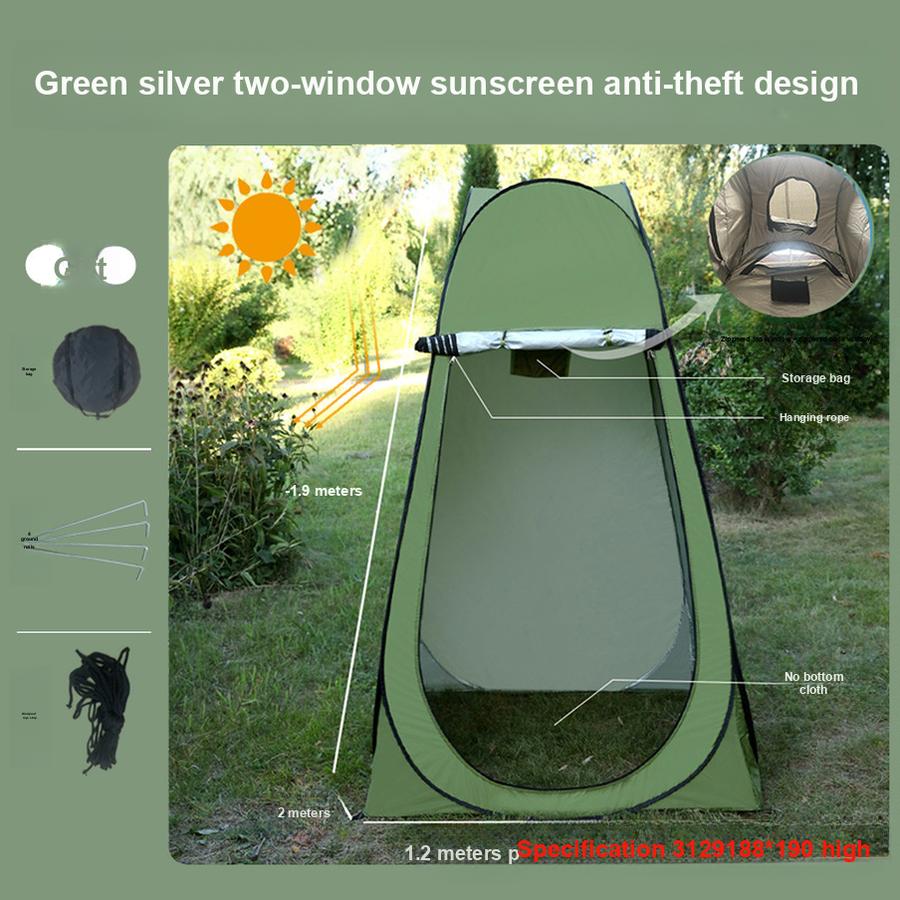 Outdoor Shower Changing Tent Portable Camping Shower Tent with Toilet Room