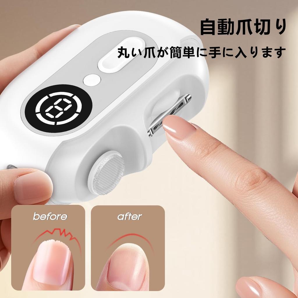 Electric Nail Clipper and Innovative Nail Nail with LED Easy Prevents Nail Electric Nail For Ingrown Thick and Nail Care for and Everyone in the