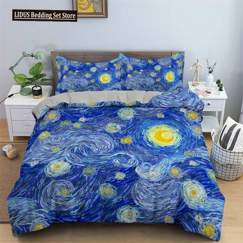 Almond Blossom By Van Gogh Duvet Cover Set Floral Flower Bedding Set For Girl Nordic Comforter Cover Queen King Size Bedding Set
