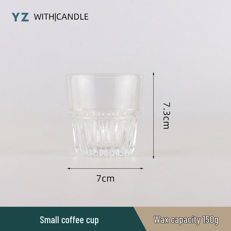 Handmade Frosted Glass Scented Candle Cup - Creative DIY Wax Container