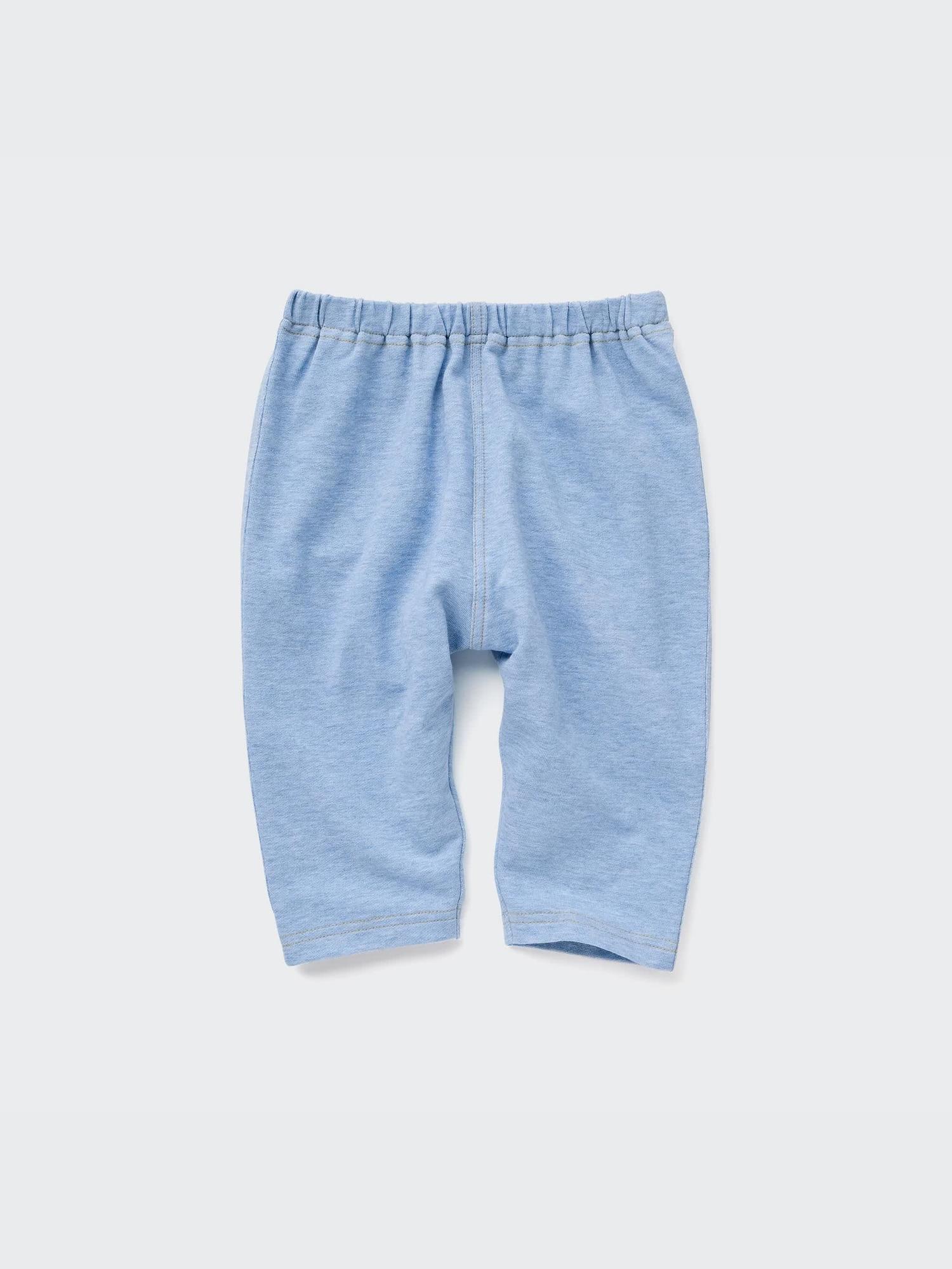 

Uniqlo Bt Свободный крой укороченные леггинсы часть 7 деним как 63 BLUE/BABY 70