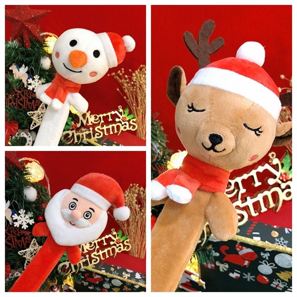 Reindeer Elk Christmas Slap Bracelets Plush Toy Clap Circle Toys Festival Decor