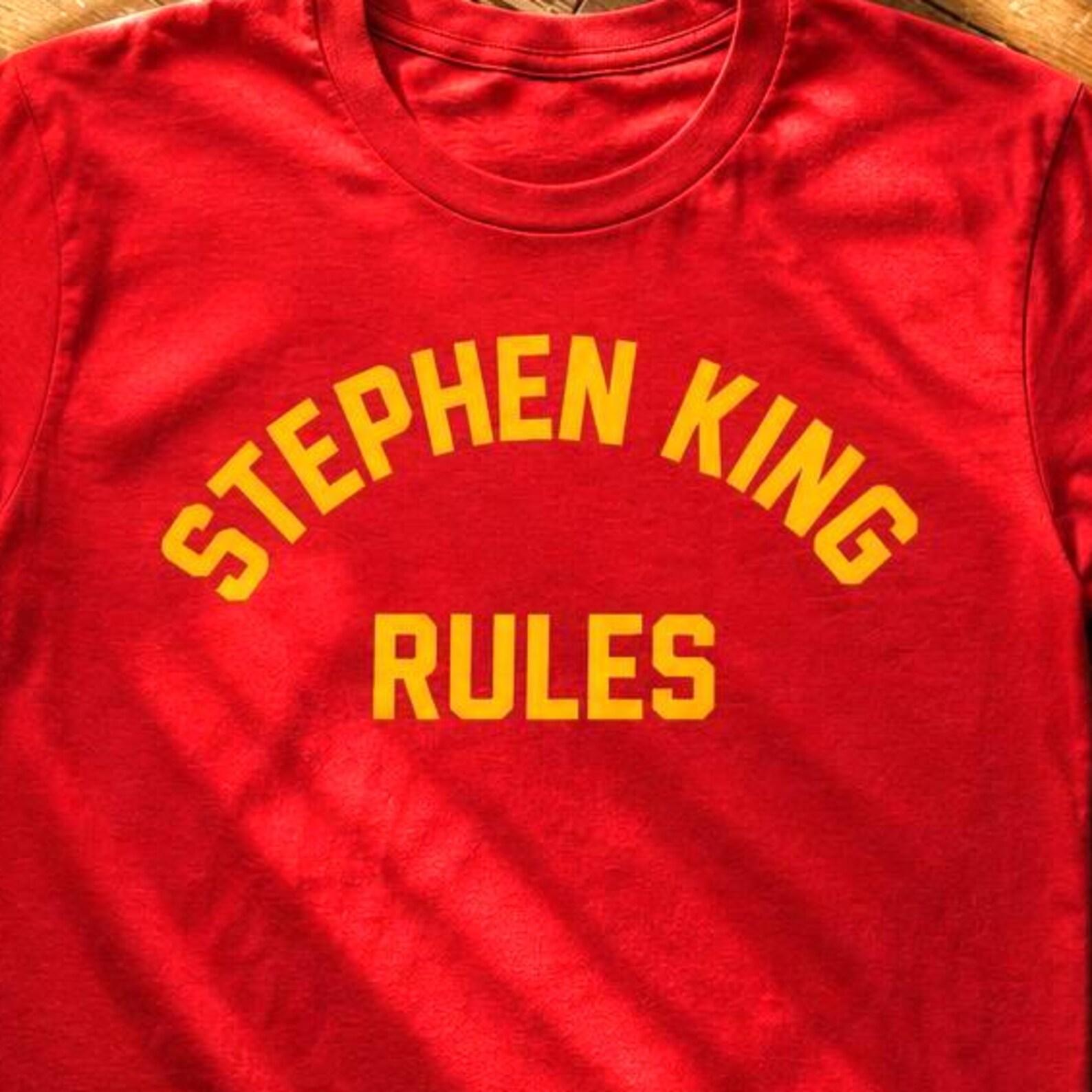 Horror Author Fan Shirt, Retro 80s Movie Gift, Vintage Literary Graphic Tee, Cult Classic Horror Top, Bookish Spooky Apparel, Reader Gift 2XL