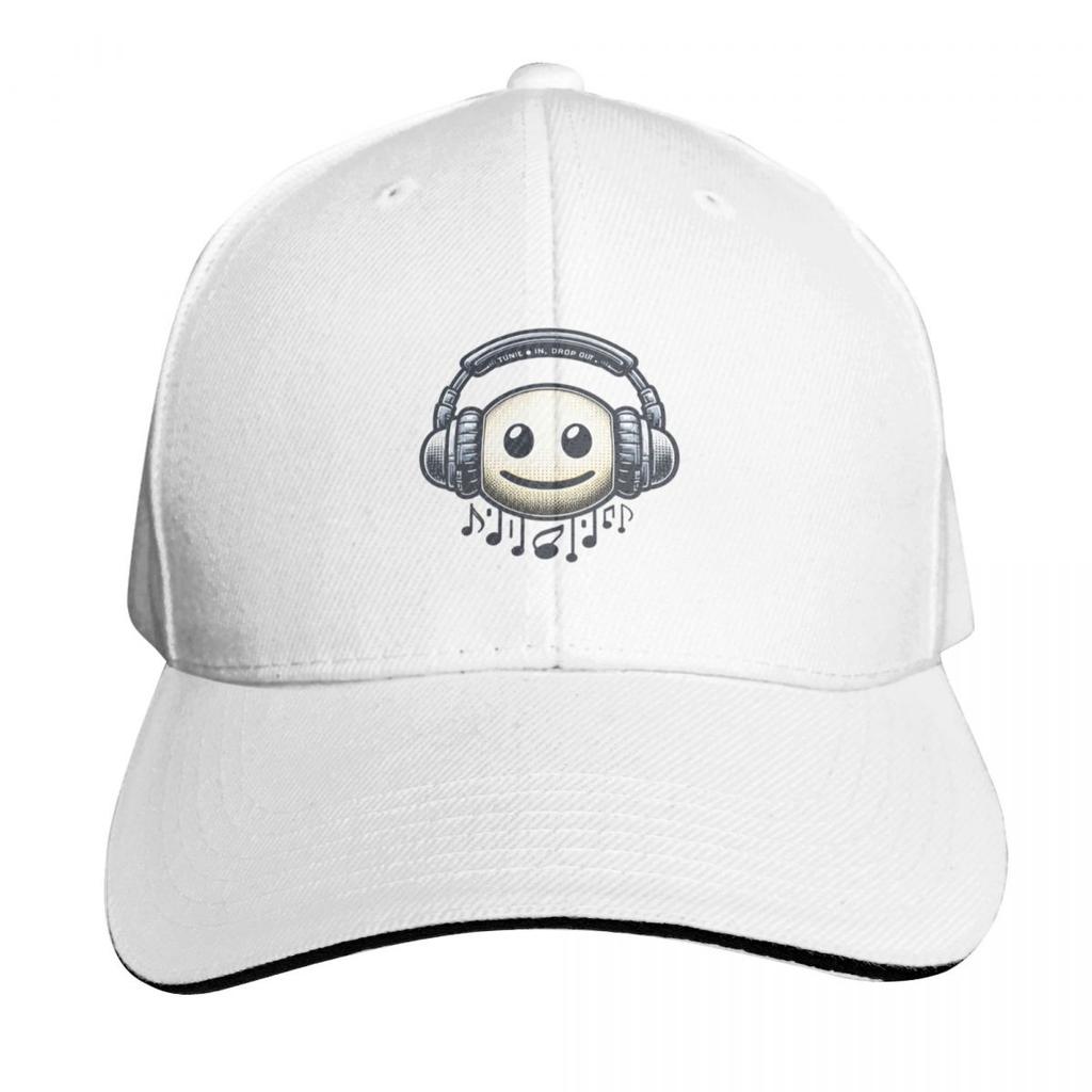 Cool Vintage Headphone Dj Music Tune In Drop Out Baseball Cap Vintage Retro Embroidered Lightweight Packable Gift For Him Her