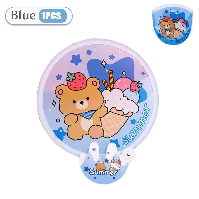 

1-40 шт. Мультяшный складной веер Летний милый мини круглый веер Креативный маленький свежий карманный веер Простой портативный складной веер Ручной веер