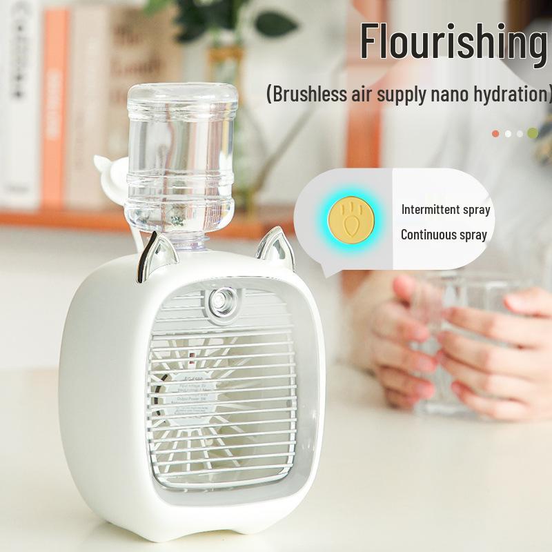 New LED Mist USB Desktop Turbine Fan with Cross-Border Water Cooling