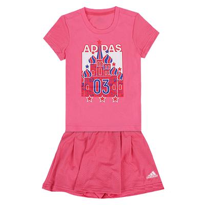 Children Aged 3 7 Years Old Skirt Set Pink DT2939