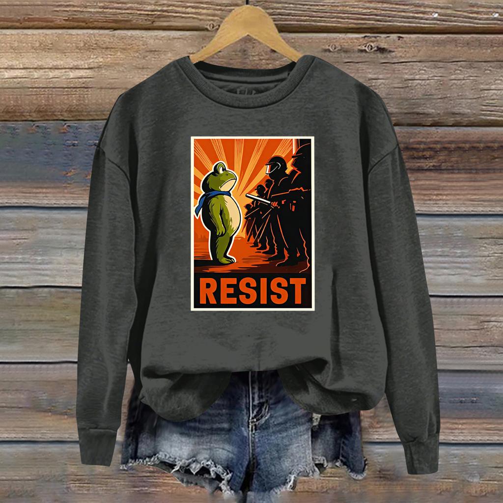 Women's Fashion Daily Versatile Casual Sweatshirts Long Sleeve Round Neck Top Sweatshirts