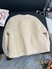 Down-Filled Thickened Woolen Coat with Long Sleeves - Winter Solid Color & Stylish Short Jacket
