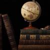 New 22cm World Globe Earth Map In English Retro Wooden Base Earth Instrument Geography Education Globe Desk Decoration Furniture