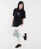 CHICKS Pompompurin Steady Oversized Short Sleeve T-Shirt Black