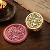 Crafting Stamp Replacement Brass Wax Seal Head, Vintage Key Pattern Embossed Sealing Accessories Head for Envelope Journal Gift Packaging Invitation