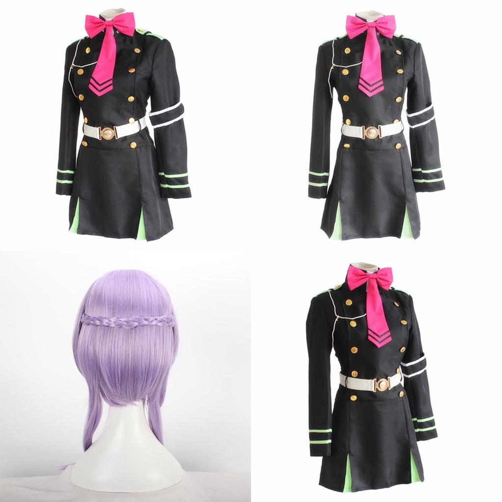 Premium Quality Seraph Of The End Shinoa Hragi Cosplay Costume Dress With Comfortable Fit