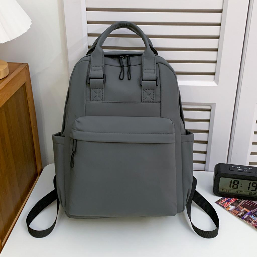 Schoolbag Backpack Women's New Versatile Canvas Bag Light Commuter Travel Backpack Large Capacity Student School Bag Women's Bag