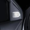 For Kia EV3 2025 Car Styling Interior Accessories Stainless Steel A-Pillar Audio Speaker Net Decoration Black Cover Trim