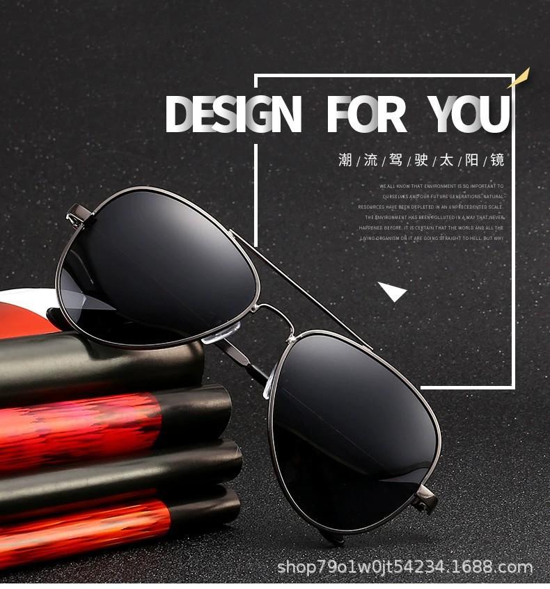 Sunglasses Summer Metal Polarized Sunglasses Run Jianghu Gold Black Men'S Glasses Stall Factory