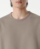 MUSINSA STANDARD Heavy Ponte Relaxed Crew Neck Long Sleeve T-Shirt [Dusty Beige]