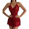 Women Lace Mesh Nightgown Erotic Dress