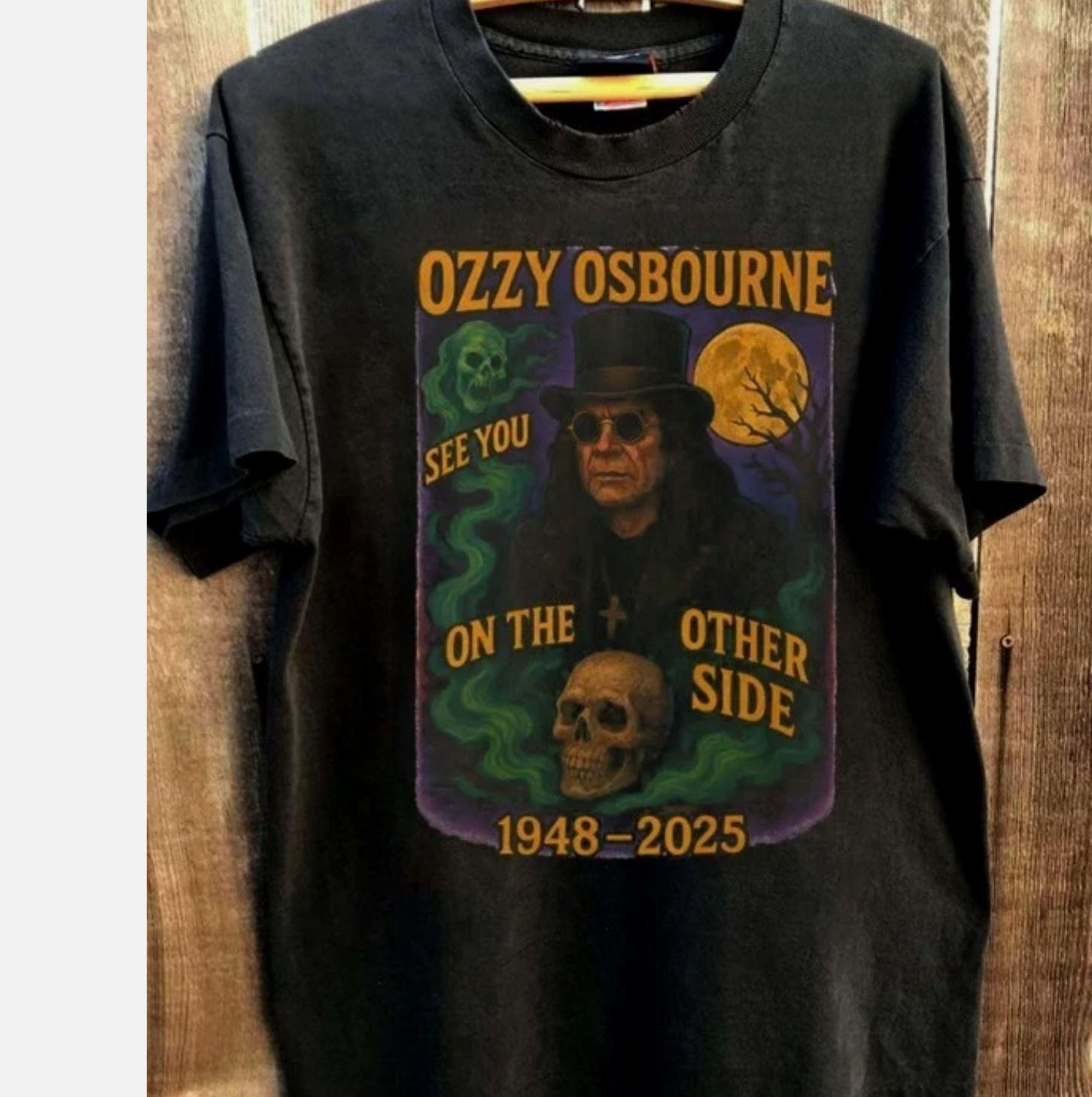 Ozzy Osbourne Band T-shirt Music Tee RIP Ozzy 90s Reprint S