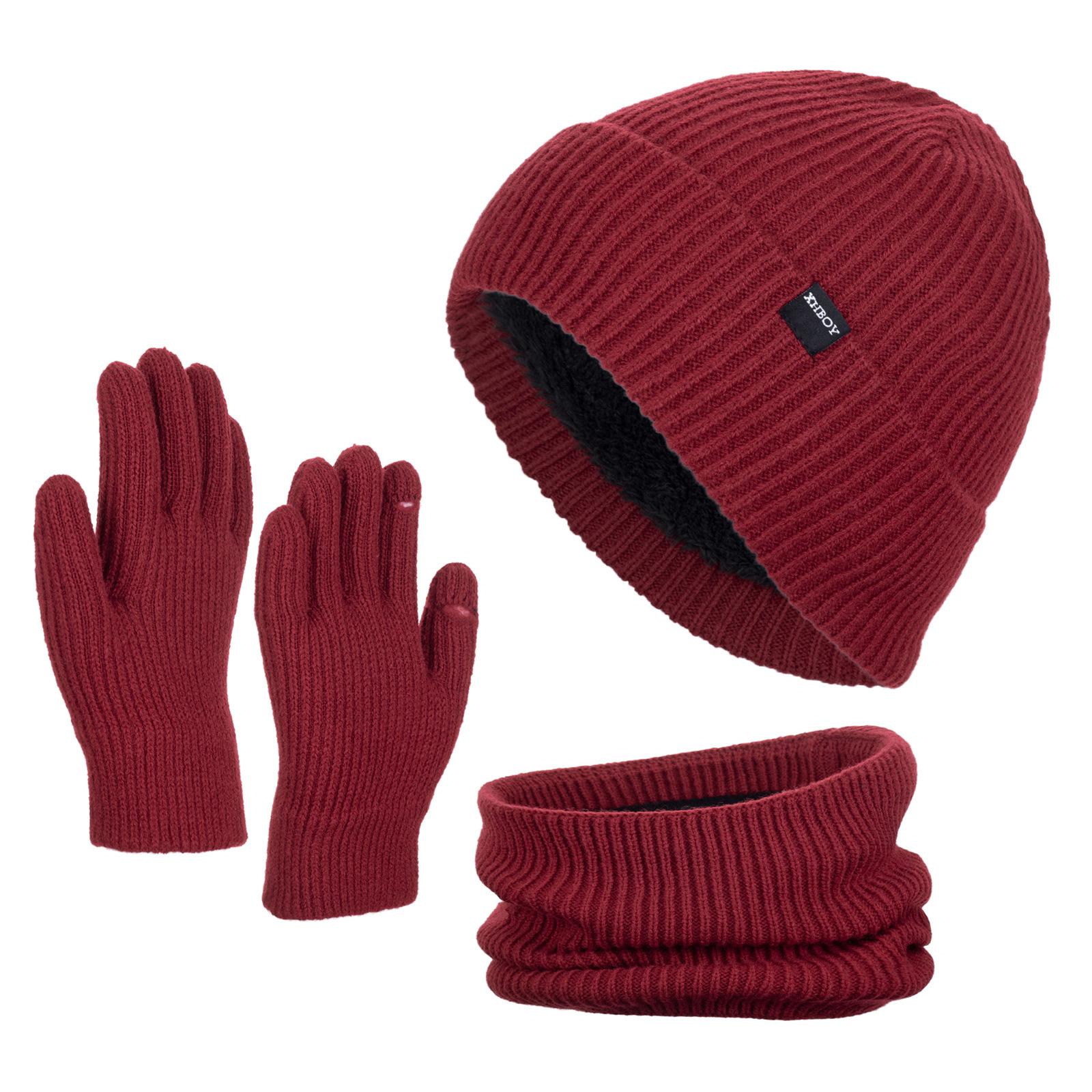 

Новая теплая вязаная шерстяная шапка зимняя флисовая утолщенная трикотажная шапка с этикеткой цветочная мужская уличная шапка -