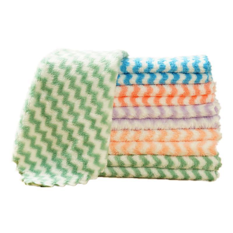 Water Ripple Scouring Pad & Dish Cloth for Kitchen Cleaning
