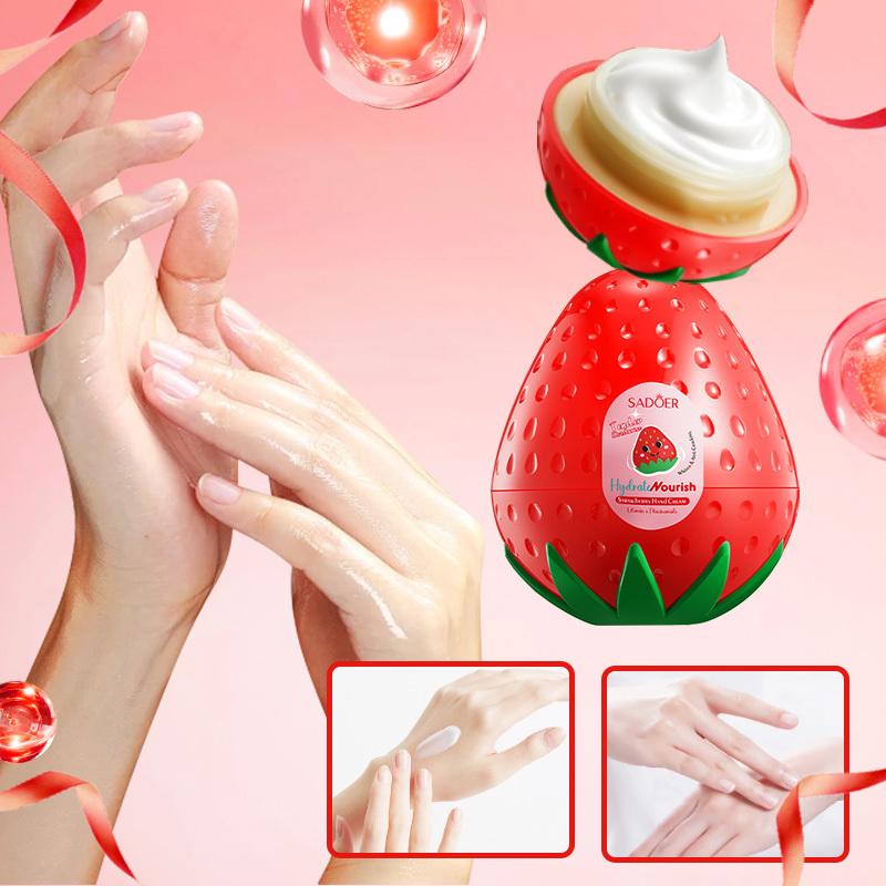 Strawberry Vitamin E Hydrating and Nourishing Hand Cream Moisturizing Hand Cream