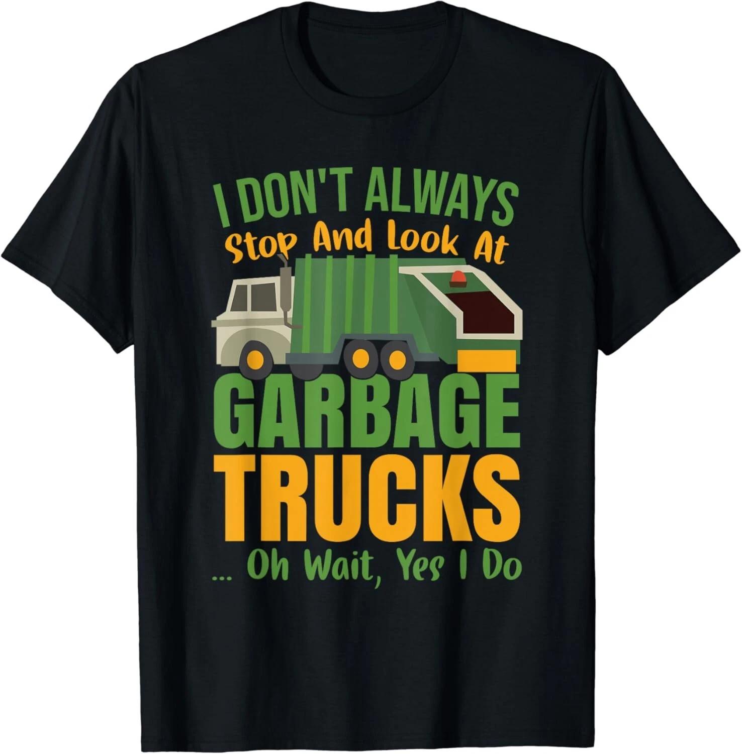 Funny Recycling Day Garbage Truck Gift Unisex T-Shirt S