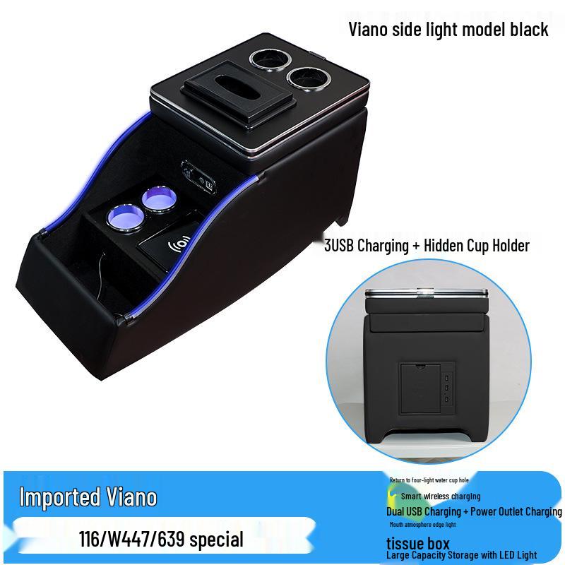 Mercedes-Benz Vito/Viano Armrest Storage Box for Old & New Models