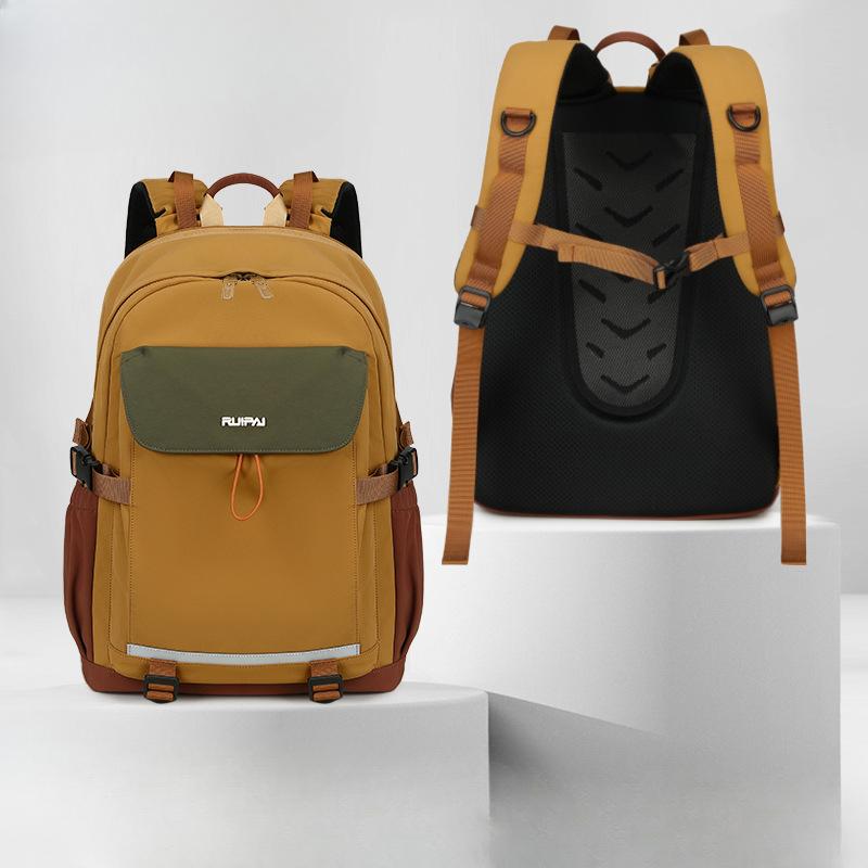 Einfache Schultasche für Schüler, Rucksack für Mädchen, Lässiger Rucksack für Damen und Herren mit großem Fassungsvermögen