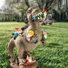 Garden Dwarf Statue Courtyard Decoration Outdoor Garden Decoration Dinosaur Dwarf Ornament Courtyard Lawn Decoration Female Gardening Gifts