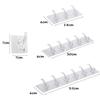 Transparent Autohesion for Bathroom,Kitchen Key Holder Wall Hooks Clothes Hanger Storage Rack