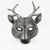 Masque d'Halloween Cerf de Sika - Masque Animal en Mousse PU pour Carnaval & Cosplay