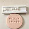Handmade Pottery Alphabet Stamping Tool with 10 Number Upper Lower Case Clay Stamp  Studio Work