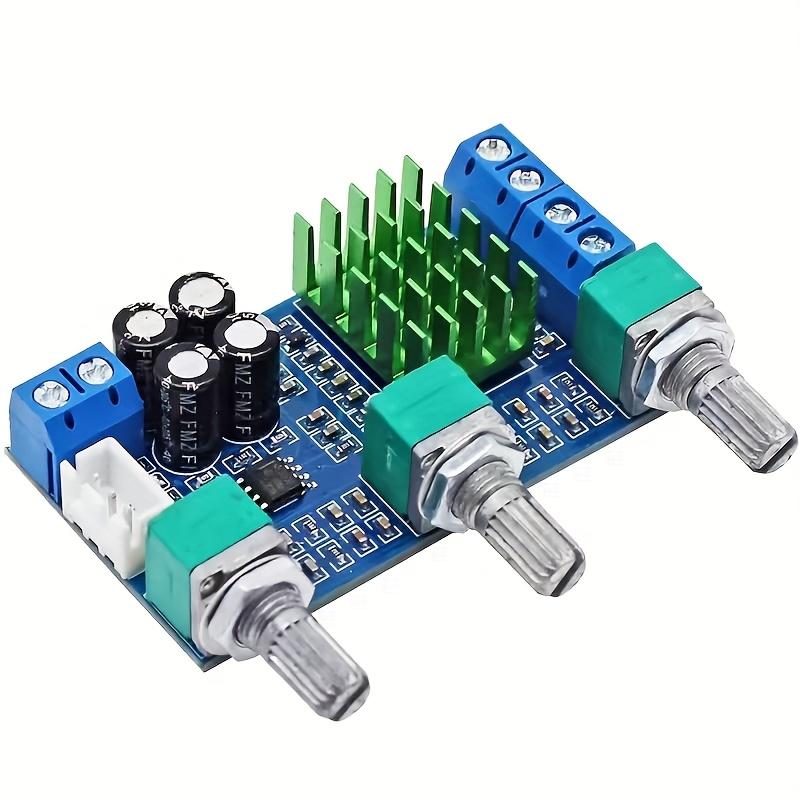 

DC 12V To 24V 2X80W XH-M567 TPA3116D2 Dual Channel Digital Amplifier Board High And Low Adjust On-board Operational Amplifier